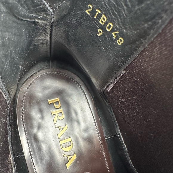 Prada Brown Chelsea Boots - Picture 5 of 12